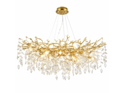 Lámpara De Techo De Cristal Pibaogu Asled-495 (dorado)