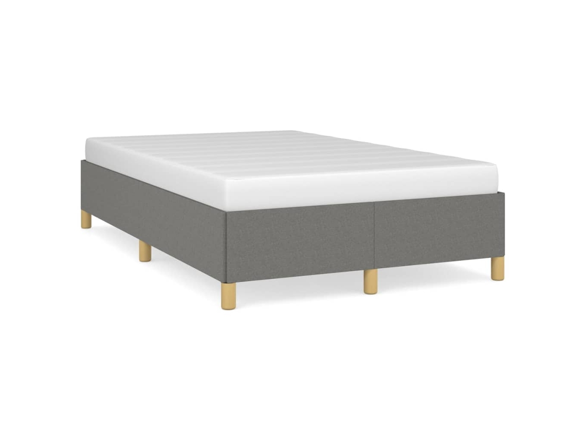 Maison Exclusive - Estructura De Cama Sin Colchón Tela Gris Oscuro 120x200 Cm