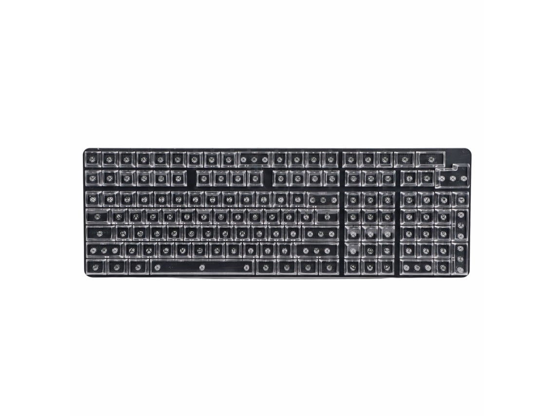 Baoj-2026novo132 Keycaps De Teclado Mecânico Transparente