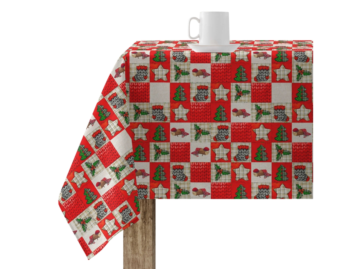 Toalla de Mesa MUARE HOME Christmas (200 x 140 cm - Algodón - Multicolor)