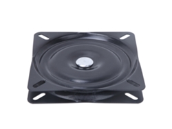 Mesa giratoria de hierro negro de 150x150x2 mm para uso en oficinas.