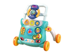 Andador convertible para bebé con volante y actividades, color verde Sstrwgood