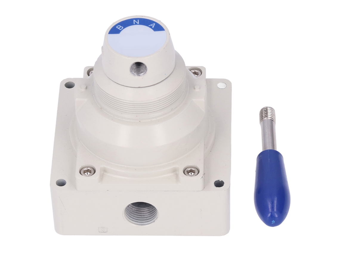 Válvula neumática manual de 4 vías y 2 posiciones con palanca giratoria para control de flujo 4hv410-20
