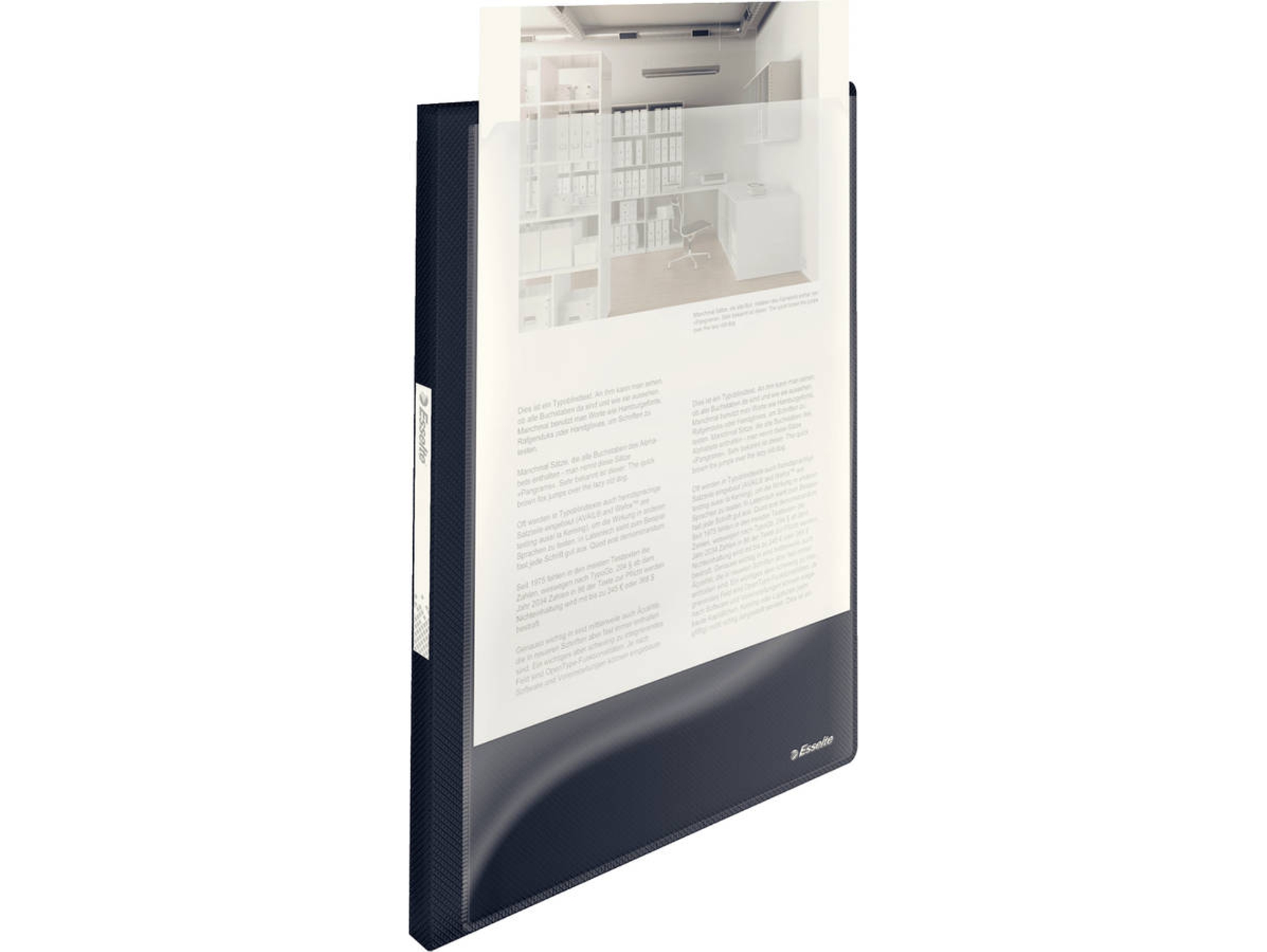Carpeta ESSELTE 13394 (Negro - 23.3x31cm - Polipropileno)