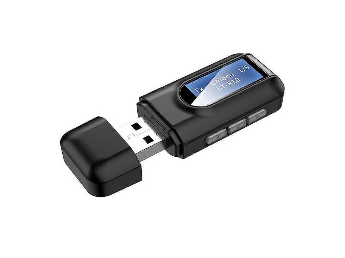 Adaptador de audio USB Rt11, transmisor y receptor Bluetooth 5.0 2 en 1 con pantalla LCD Rosewell