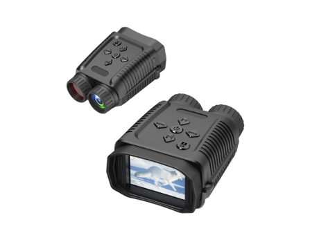Binoculares de visión nocturna de metal Abs 2 4 pulgadas Tft Lcd 1080P HD 2260Mah lente infrarroja para caza Camping pesca negro BISBISOUS