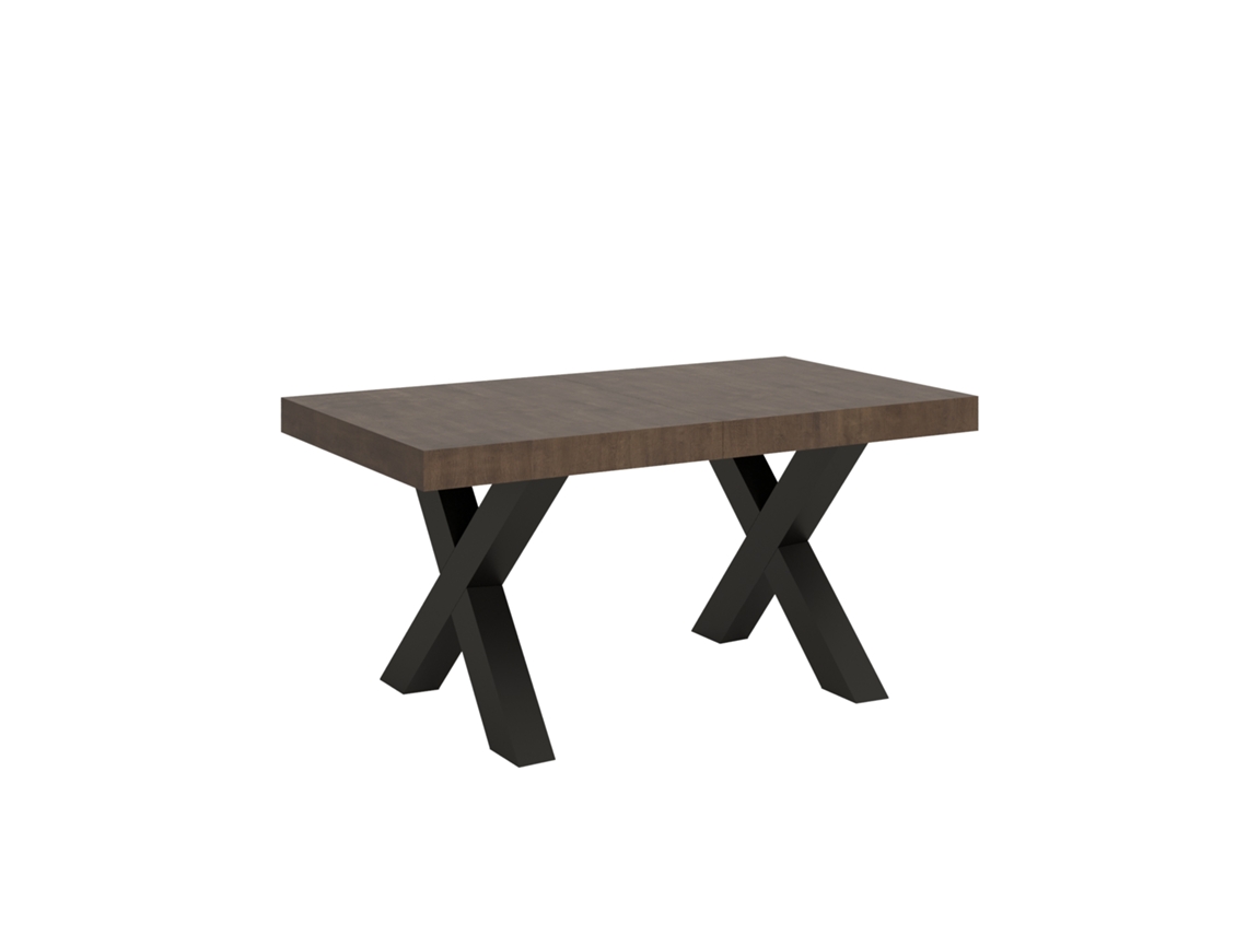 Mesa de Comedor ITAMOBY Traffic (90x160/420 - Paneles de Melamina - Nogal)