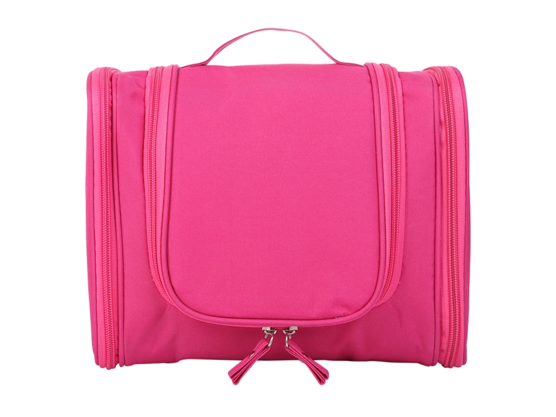 Neceser de viaje unisex colgante, organizador de gran capacidad, impermeable, ligero, rosa (9,44 x 4,13 x 7,87 pulgadas/9,44 x 4,13 x 20 cm)
