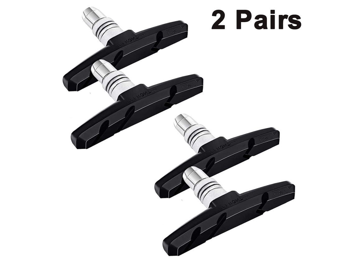 Pastillas de freno para bicicleta - V-Brake 70 mm, silenciosas y antideslizantes para bicicletas de montaña y de carretera KOFIHETY