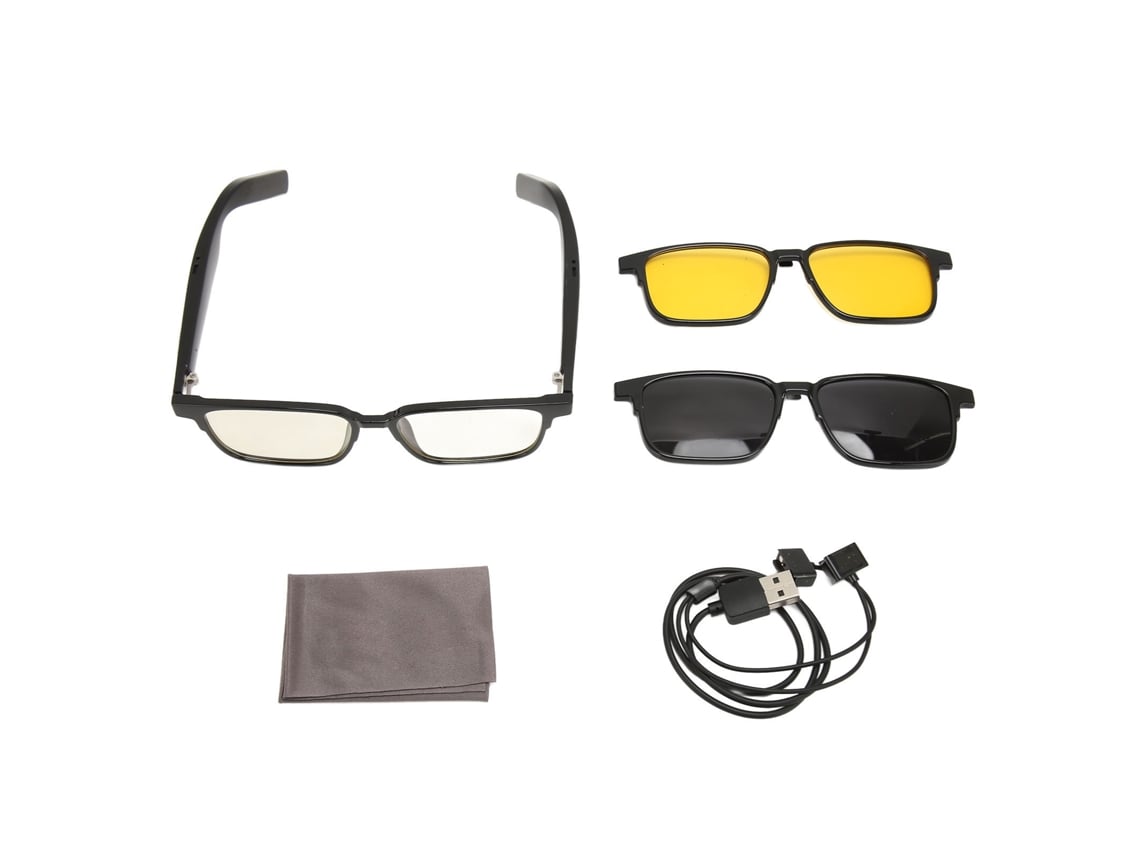 Gafas Inteligentes Inalámbricas Bluetooth 5.3 Con Micrófono, Altavoz, Lentes Polarizadas, Visión Nocturna, Control Táctico Y Por Voz.
