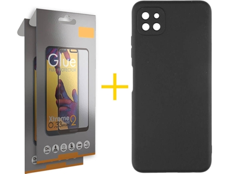 Carcasa + 2 Protectores de Pantalla para Oppo A73 5G SKYHE Negro