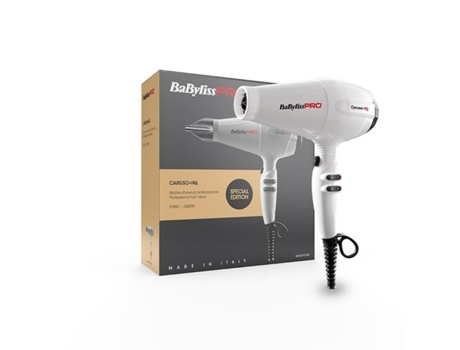Secador de Pelo BABYLISS BAB6970WIE (Blanco - Negro - 2400 W)