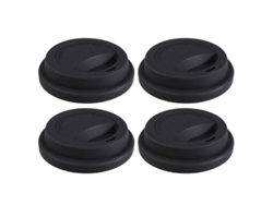 Juego de tapas de repuesto Rebe, 4 tapas de silicona reutilizables para tazas de café y vasos de viaje.
