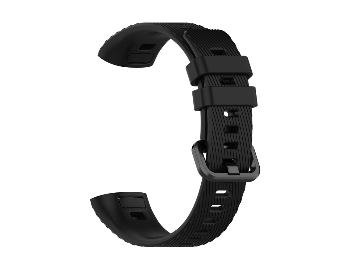 Correas De Repuesto De Silicona Negra Compatibles Con Huawei Band 3 Y 4 Pro (paquete De 2).