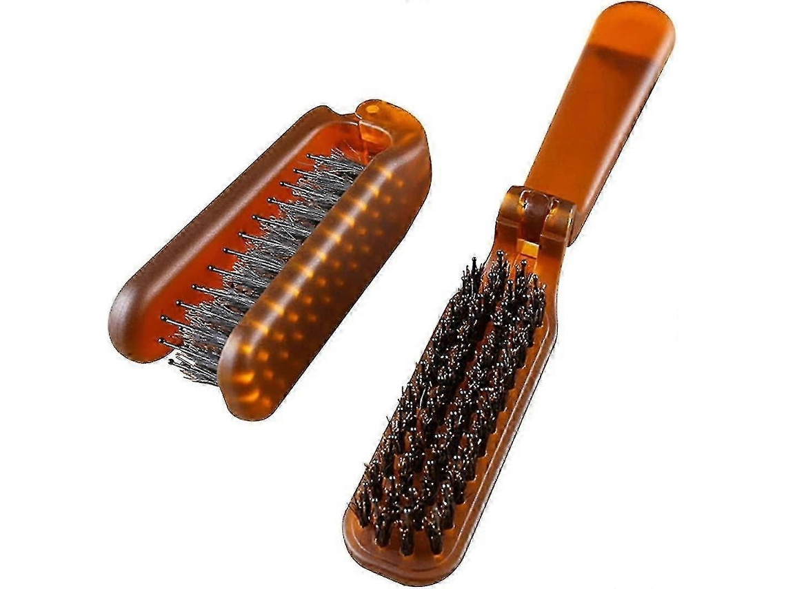 Cepillo plegable y portátil, peine de bolsillo para desenredar y secar rápidamente, ideal para viajes. Rosewell (2 unidades)