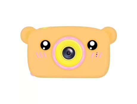 Cámara Fotográfica Infantil SLOWMOOSE Hobbylane Digital Cute Cartoon Bear 2 Pulgadas Ips 1300 W HD (Naranja - 8 GB)