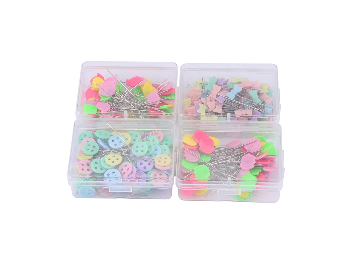 Alfileres con cabeza de flor para costura, patchwork y manualidades, 300 unidades