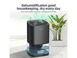 Deshumidificador Portátil De 960 Ml (34 Oz) Para Dormitorio, Baño Y Sótano. Silencioso, Con Luz Led Rgb Y Apagado Automático.