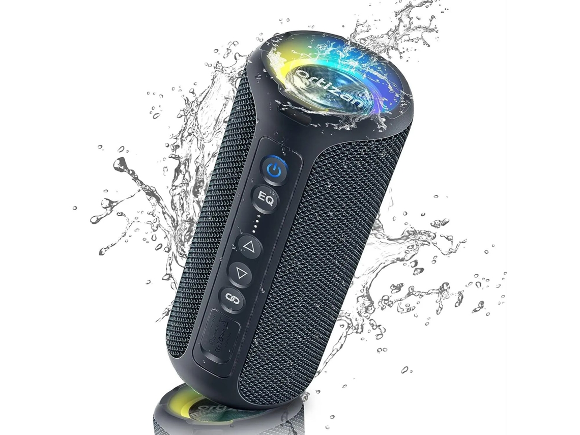 (rosa) Altavoz Bluetooth Impermeable, Portátil Con Potente Sonido Tf/aux