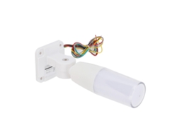 Luz de advertencia trifásica con cabezal giratorio de 180°.
