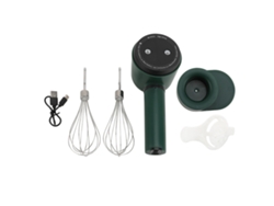 Batidora De Mano Inalámbrica Recargable Por Usb De 1200 Mah Con 2 Varillas De Acero Inoxidable, Portátil Para Repostería.