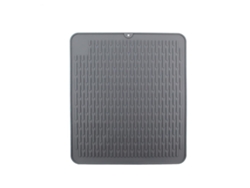 Tapete De Secado De Silicona Para Fregadero De Cocina Multifuncional Con Canalizaciones 45*40*0.5cm Gris
