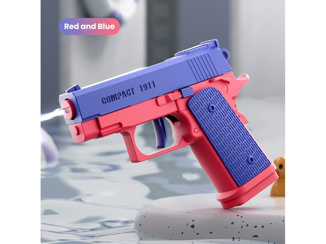 Minipistola de agua MDUG M1191, juguete de disparo no eléctrico para niños y niñas (rojo y azul)