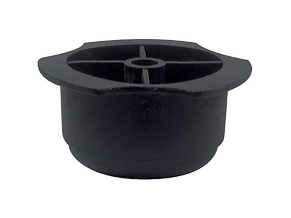 Pata plastico negra primal d48 h30 para tornillo rosca madera