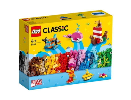 LEGO Classic Diversao Criativa No Oceano 11018 (Edad Mínima: 4 Años - 333 Piezas)