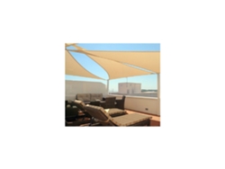 Toldo Vela Triangular Waterproof  - Gris - 165 Gr/m2 5 X 5 X 5 Metros