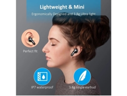 Auriculares Sem Fios Novos Yizhood Bluetooth Negro