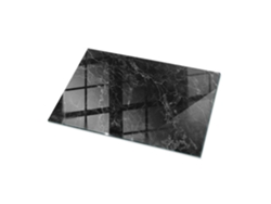 Tapa De Mesa Rectangular Espelharte (100x70 Cm - Patrón De Mármol Con Vetas - Negro)