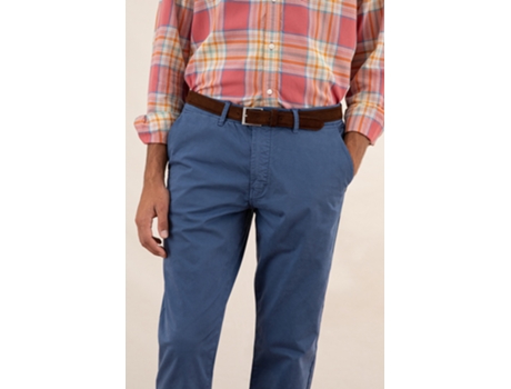 Pantalones de Hombre THROTTLEMAN Chino Azul (50)