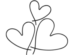 Decoración de pared de hierro negro, 3 piezas, forma de corazón, práctica y elegante, ideal para colgar en la sala de estar y crear ambiente GOKOCO