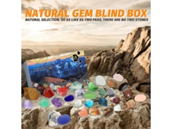 Caja de regalo sorpresa navideña Eelhoe con cuenta regresiva de 18 días de la colección de minerales Hengjian