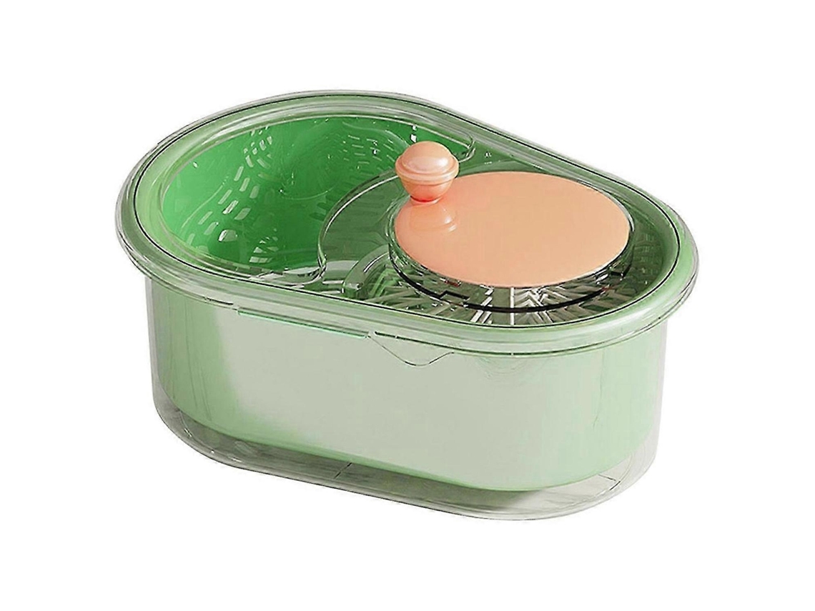 Máquina centrífuga para lavar frutas, recipiente multifuncional grande para lavar verduras con cepillo y estropajo para frutas.