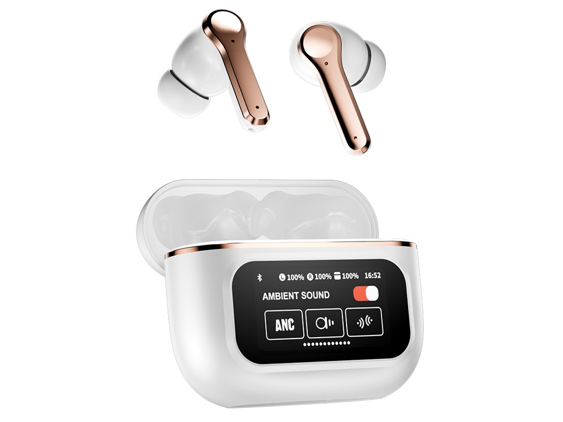 Auriculares inalámbricos Apple Fabric Active Touch con Bluetooth y cancelación de ruido, color blanco