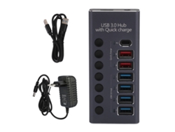 Baoj-2026novohub USB 3.0 con 7 puertos y función de carga