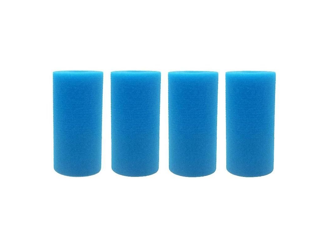 4 Esponjas Reutilizables Y Lavables Para Filtros De Piscina Tipo A, Azules, 20x10cm, Rcdblue