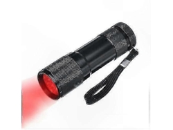Linterna de luz roja intensa con 9 LED para el cuidado de la salud ocular.