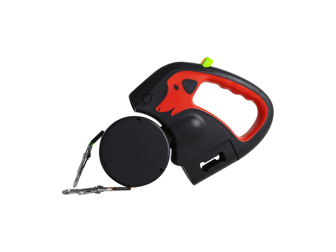 Guía Retráctil Doble 3m Led Usb Rojo Kit Completo 2 Rollos De Acompañamiento Bolsas De Higiene