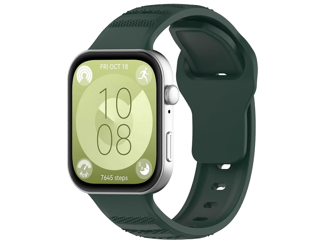 Correa deportiva de silicona con textura de cuentas onduladas para Huawei Watch Fit 3