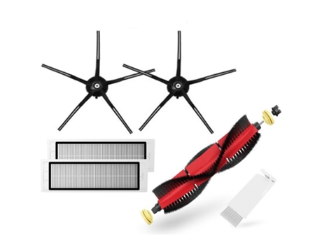 Cepillo principal desmontable, cepillo de rodillo de Cepillo Lateral de silicona de 5 brazos para piezas de vacío Xiaomi Roborock S6 S50 S5Max S6 M...