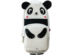 Estuche con forma de panda para niños, gran capacidad para bolígrafos, bonito estuche para estudiantes (1 unidad) Chennnls (blanco)