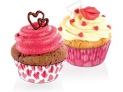 60 Bandejas de papel TESCOMA Delícia (6 cm) corazones
