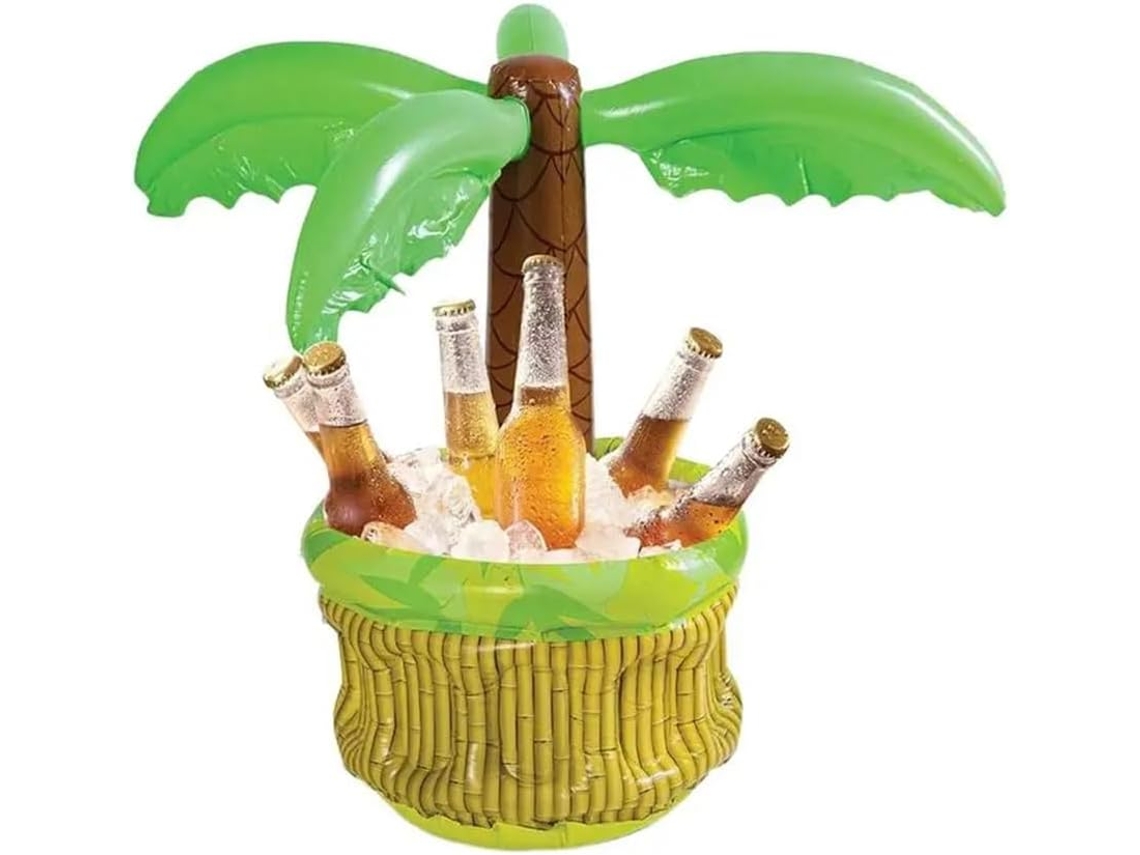 Nevera Inflable De Gran Capacidad Con Forma De Cocotero Para Interiores, Verano Y