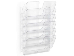 Expositor DURABLE FLEXIPLUS Mural Plástico 75x34x10 cm Transparente A4
