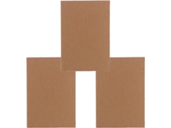 Cuaderno De Dibujo De Papel Kraft, 3 Libros, 128 Páginas Blancas Resistentes, 70 G/m²