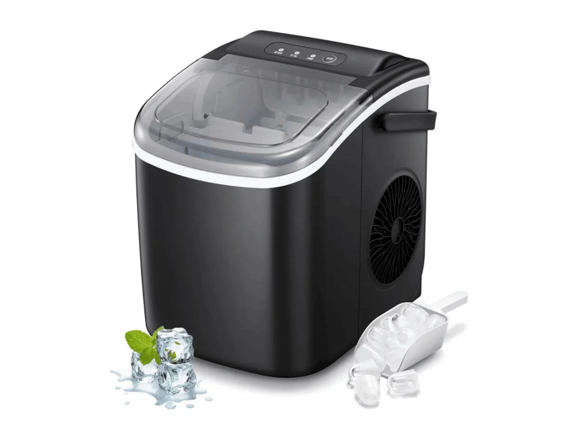 Máquina para hacer cubitos de hielo, 9 cubitos en 6 minutos, dos tamaños, 10 kg en 24 horas, Starlyf