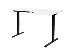 Escritorio para usar de pie o sentado BELIANI Destines de Tablero de fibra Negro 160x109x125